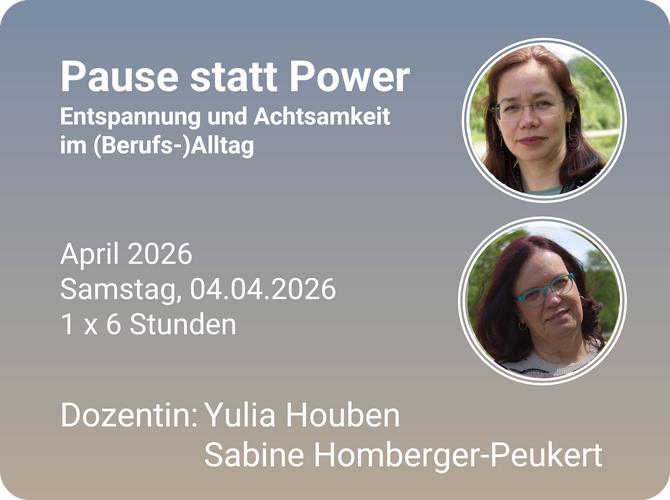 Yulia Houben und Sabine Homberger-Peukert